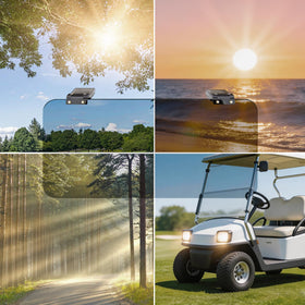 Urgown sun visor easy installation clips on in seconds for instant sun relief