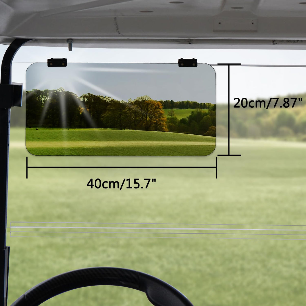 Urgown sun visor premium acrylic shields UV rays while keeping a crystal-clear forward view