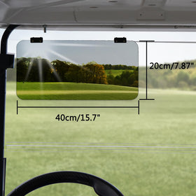 Urgown sun visor premium acrylic shields UV rays while keeping a crystal-clear forward view