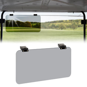 Urgown sun visor universal-fit clip on windshield edge reduces glare during sunny golf rounds