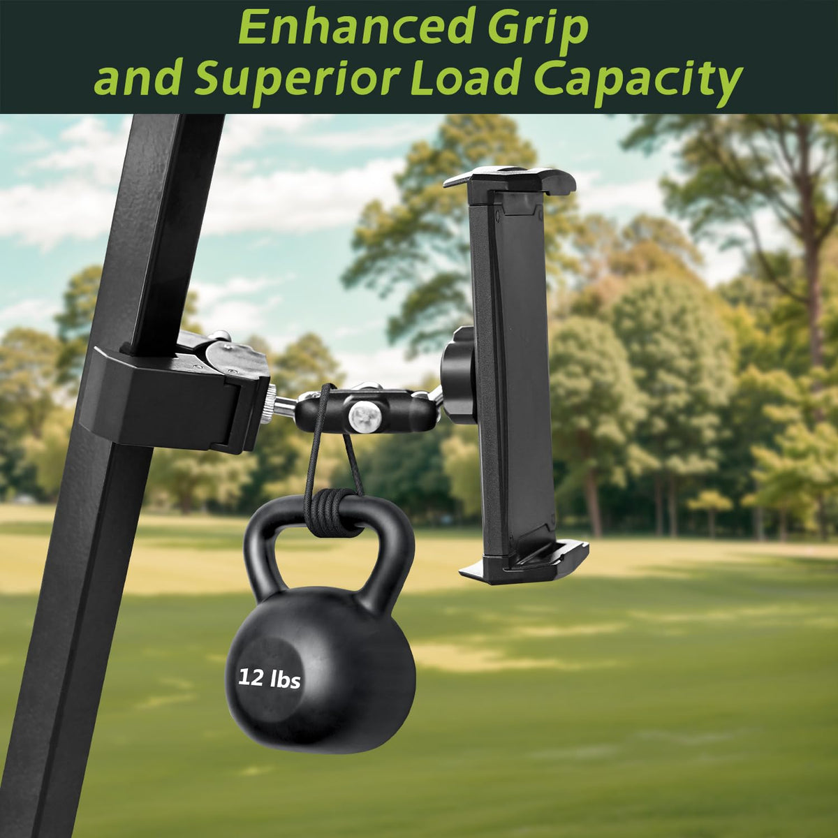 Upgraded metal joints offer stronger support for tablets on Urgown mount