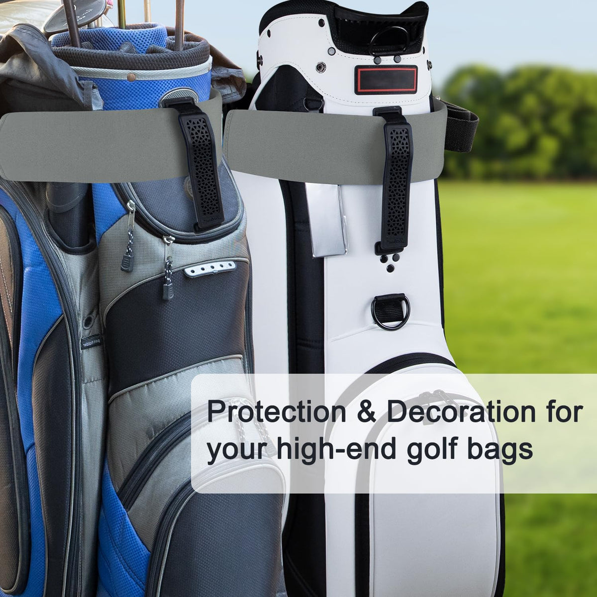 Urgown gray 2pack provides durable sleeve protection for multiple bags on course.