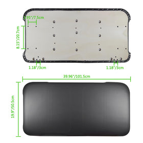 Urgown packaging includes front seat bottom and two buckles for quick replacement.