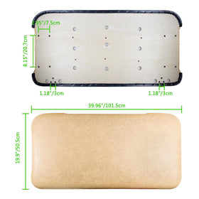 Urgown pre-drilled holes simplify installation of the front seat bottom