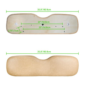 Urgown tan PU leather surface for durable, easy cleaning.