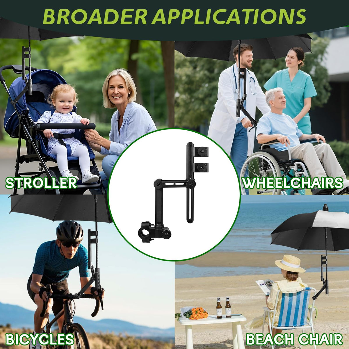 Urgown quick-install umbrella holder is easy to store when not in use