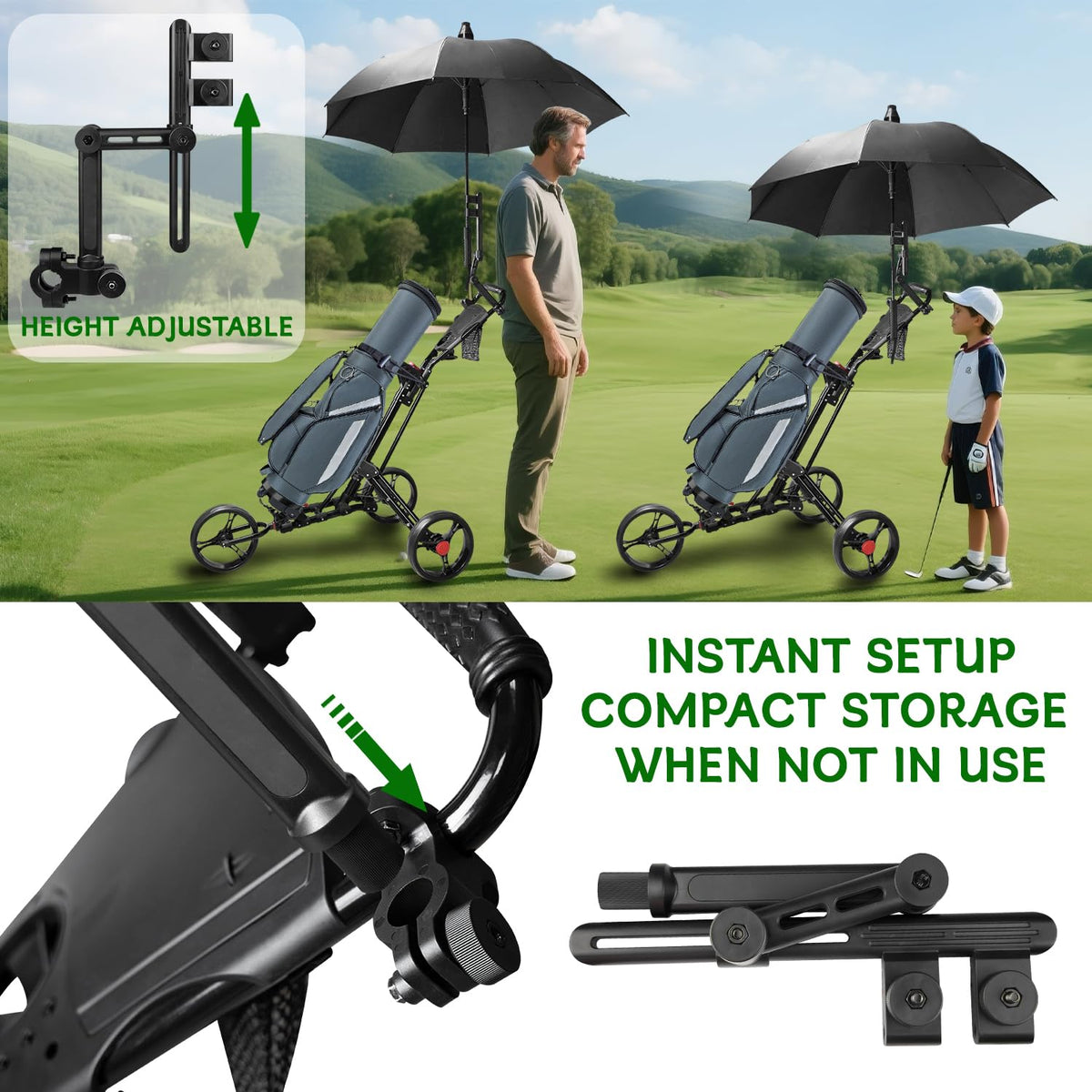 Urgown adjustable umbrella holder lets you set the perfect height