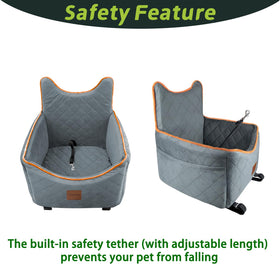 Urgown seat gray safety belt detail enhances pet security during rides