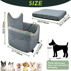 Removable washable fabric cover for easy cleaning after trips.