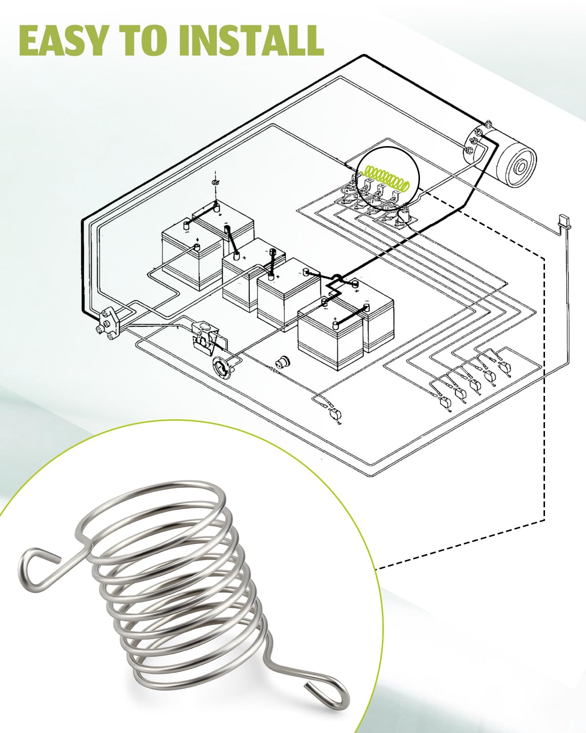 Urnqowuy easy installation guide showing quick replacement steps.