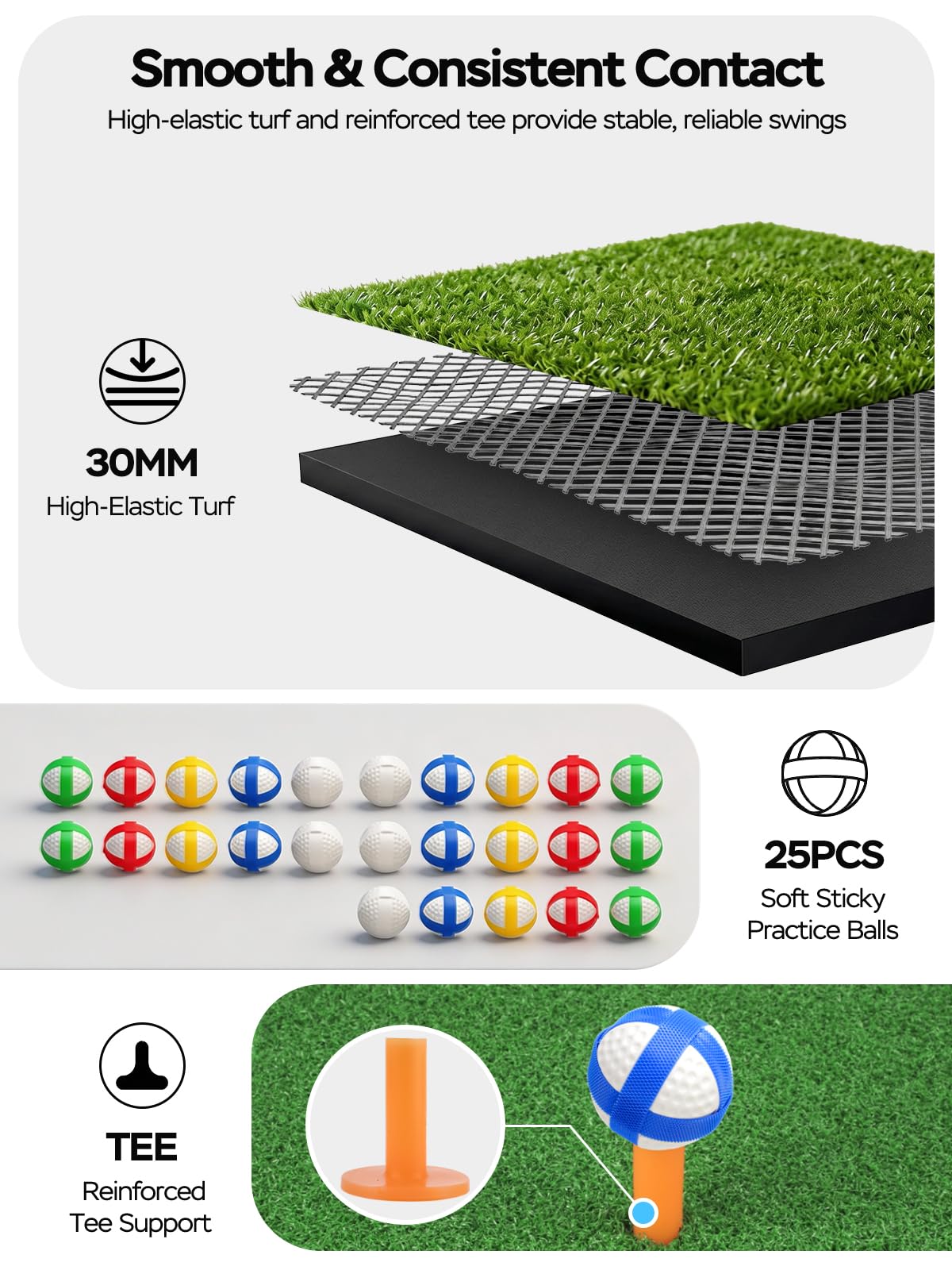 URUQ stable reinforced frame keeps the target steady during backyard practice