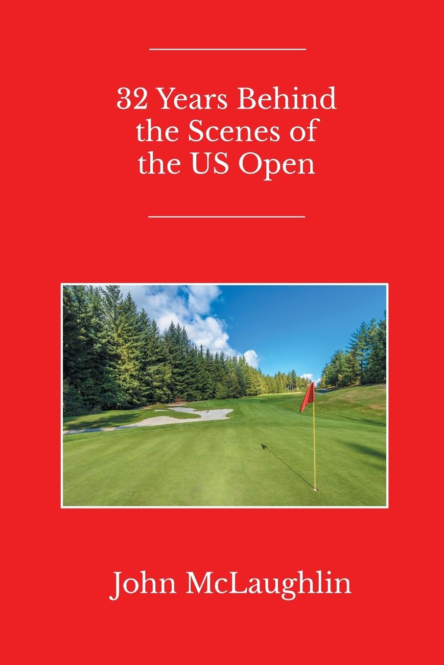 US Open inside-the-scenes book cover reveals event prep insights for golf fans.