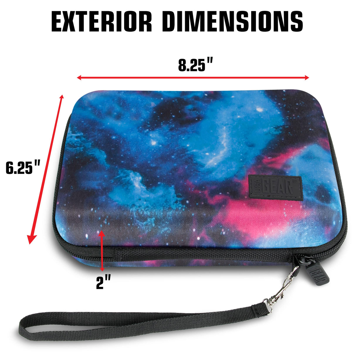 USA Gear Golf Launch Monitor Case interior is scratch resistant to keep gadgets looking new