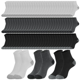 Usavemo quarter socks bulk pack shows 150 pairs for versatile daily wear.