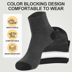 Usavemo quarter socks size 9-11 fits most adults.
