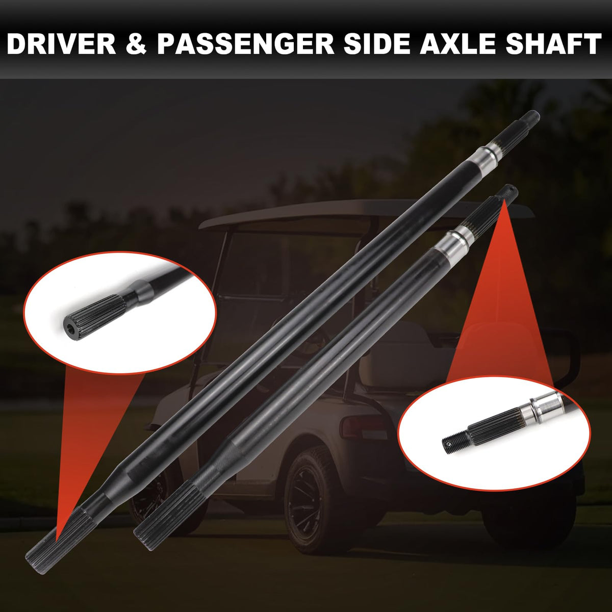 USTAR replacement parts 20377-G11 and 20377-G12 for EZGO carts