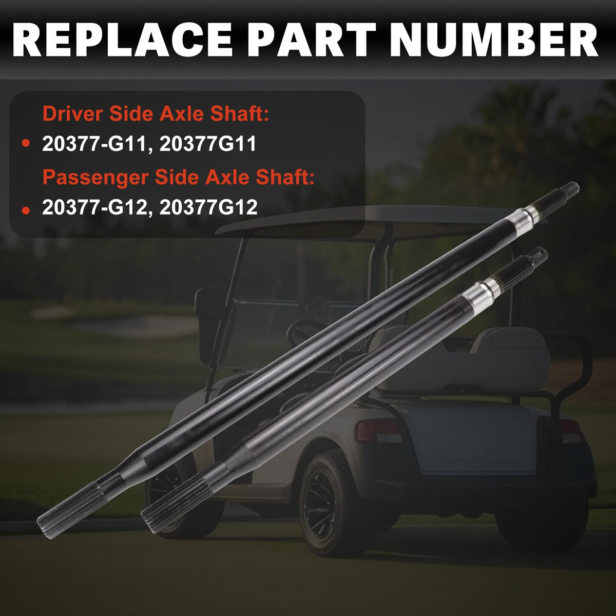 USTAR axle shaft kit packaging with driver and passenger shafts