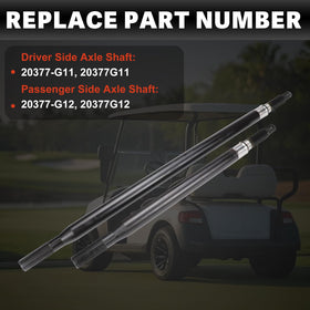 USTAR axle shaft kit packaging with driver and passenger shafts