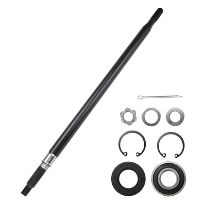 USTAR driver side rear axle shaft kit for EZGO RXV; improved fit for 2008+ models.