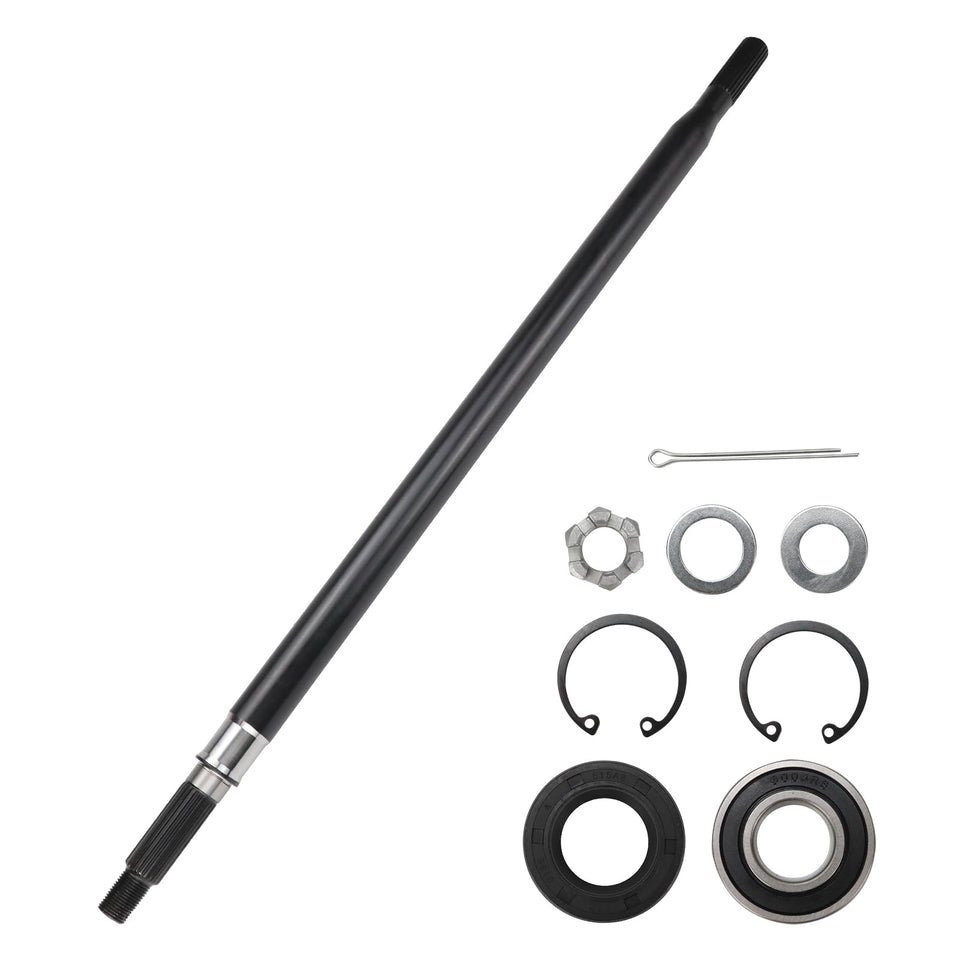 USTAR driver side rear axle shaft kit for EZGO RXV; improved fit for 2008+ models.