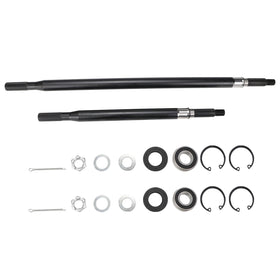 USTAR EZGO RXV driver side rear axle shaft close-up highlighting durable build
