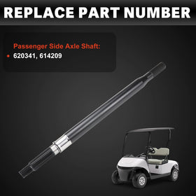 USTAR EZGO RXV replacement axle shaft kit shown with components