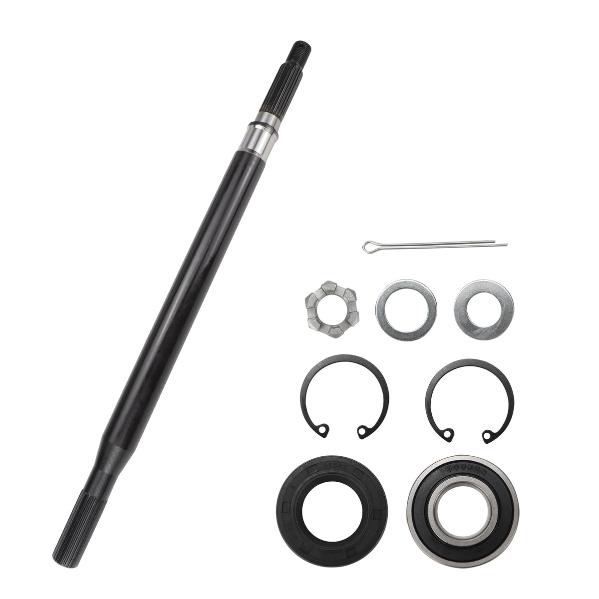 USTAR EZGO TXT/Medalist passenger-side axle shaft ready for installation.