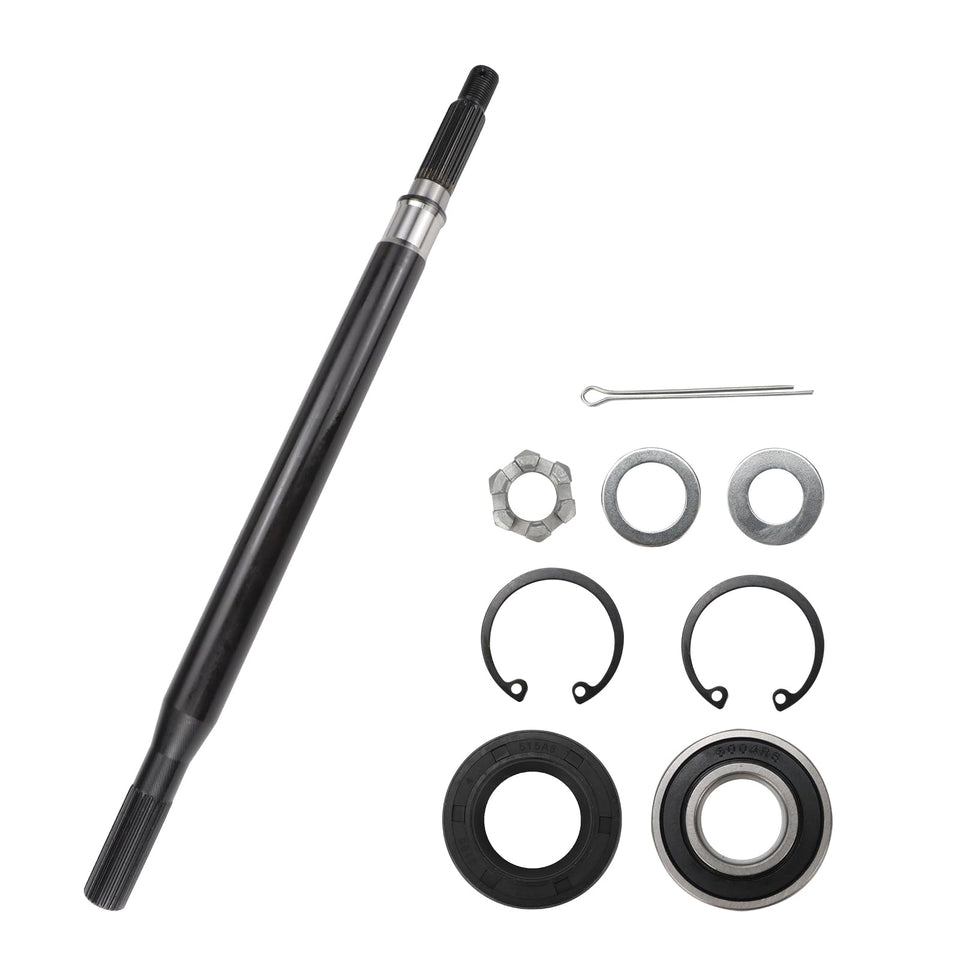 USTAR EZGO TXT/Medalist passenger-side axle shaft ready for installation.