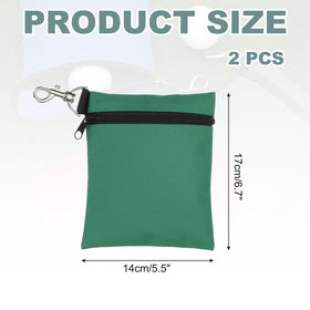 uxcell golf tee pouch zipper detail highlighting secure storage with durable clip
