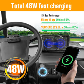 UYA boost chip delivers stable high-voltage output for reliable charging.