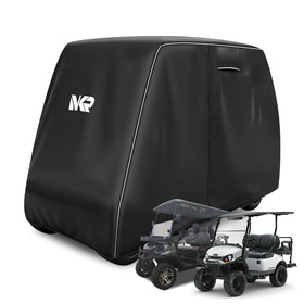 UYA golf cart cover with side-entry zipper for quick interior access during rain