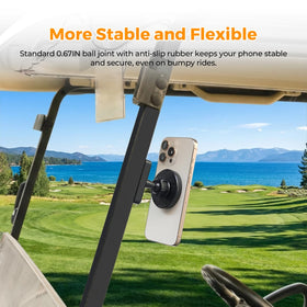UYA supports iPhone models 12–17 with magnetic cases for flexible mounting.