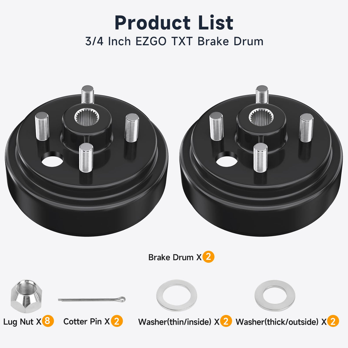 Vaccitect 24-tooth spline and 0.75-inch center hole for precise fit.