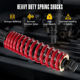 Vaccitect rear shock installation for Yamaha G22 showing correct fit.
