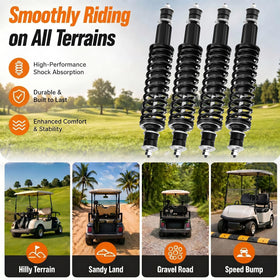 Vaccitect coil spring design adds robust support for daily golf cart use