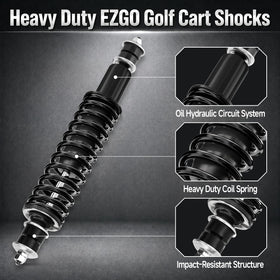 Vaccitect coil spring detail adds extra load support for heavier carts.
