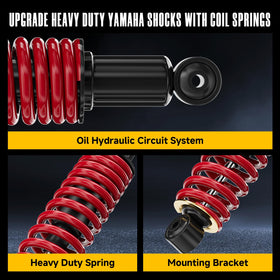 Vaccitect bolt-on rear shock simplifies installation on Yamaha carts.
