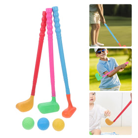 Vaguelly golf set packaging and contents displayed for shoppers.