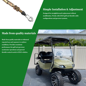 Valorup DIY-friendly EZGO cable replacement setup on a golf cart