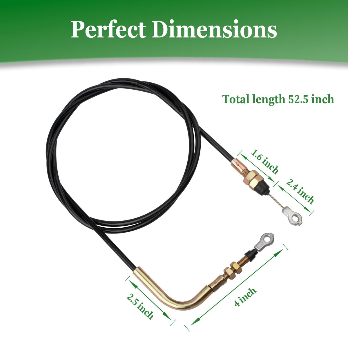 Valorup EZGO Marathon and TXT compatible throttle cable ready for installation