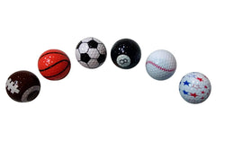 Value novelty golf ball mint design close-up, adds playful flair to rounds.