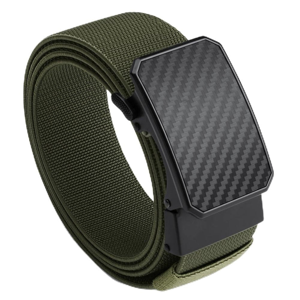 VANNANBA men's ratchet belt with adjustable buckle for a precise fit.