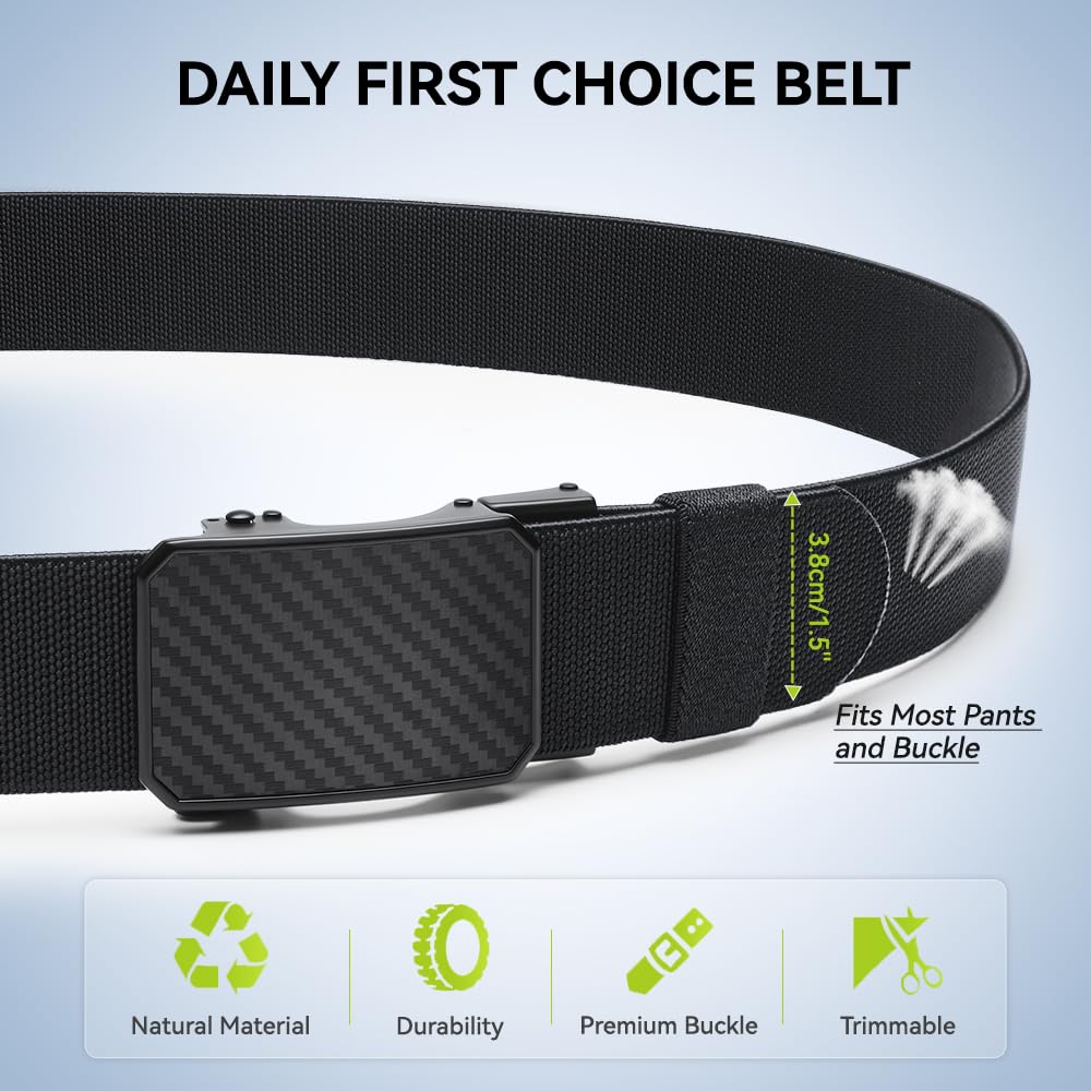 VANNANBA no-bulk sagging belt stays in place for all-day comfort.