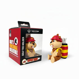 VannyVee Minnesota Gopher tee holder with hat logo for easy on-bag access