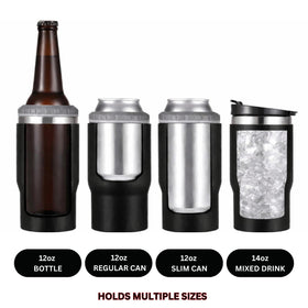 VannyVee Sports 14oz stainless steel tumbler keeps drinks cool during round.