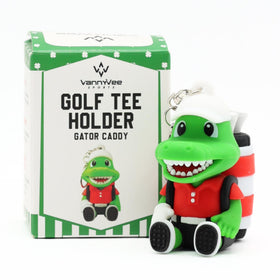 VannyVee Sports Animal Caddy attaches to golf bag for easy tee access.