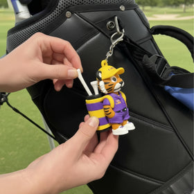 VannyVee Sports LSU Tigers chest logo adorns golf bag for bold fan display.