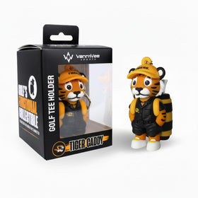 VannyVee Sports Mizzou Tigers tee holder on hat logo keeps tees accessible on the course.