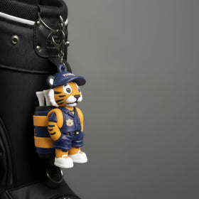 VannyVee Sports NCAA mascot chest logo on tee holder boosts on-course branding.