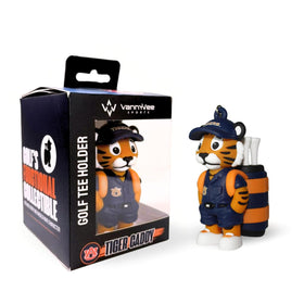VannyVee Sports NCAA mascot hat logo on golf tee holder for stylish team pride.